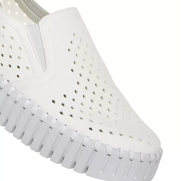 Ilse Jacobsen Women’s Comfort Slip-On Sneaker Flats – White Shoes Size 40 (US 9) - Picture 3 of 4